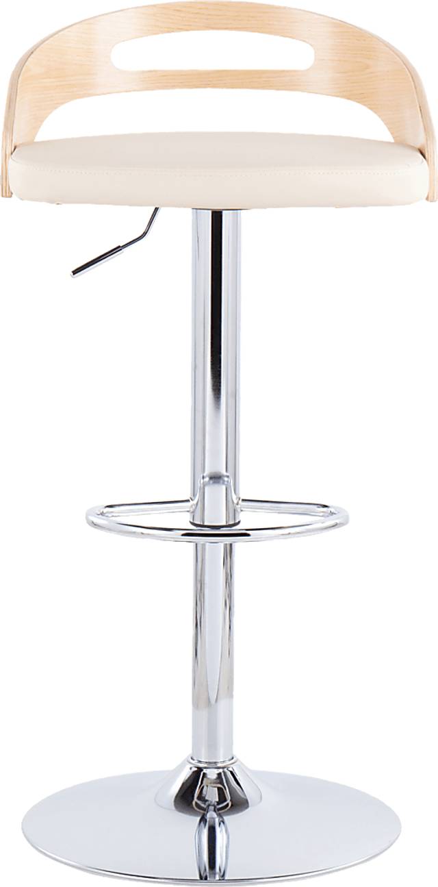 Verhaven II Cream Adjustable Barstool, Set of 2 - Thumbnail - Image 11