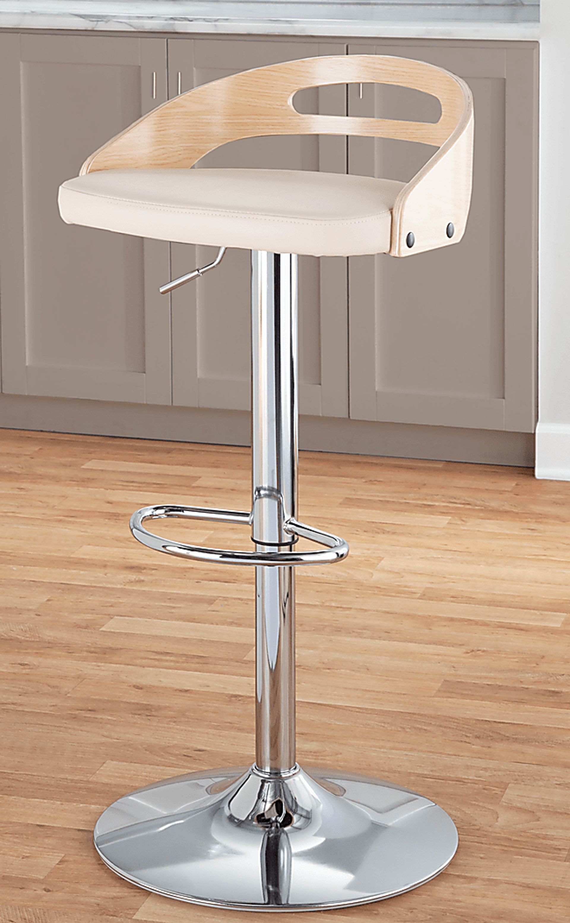 Verhaven II Cream Adjustable Barstool, Set of 3 - Image 3