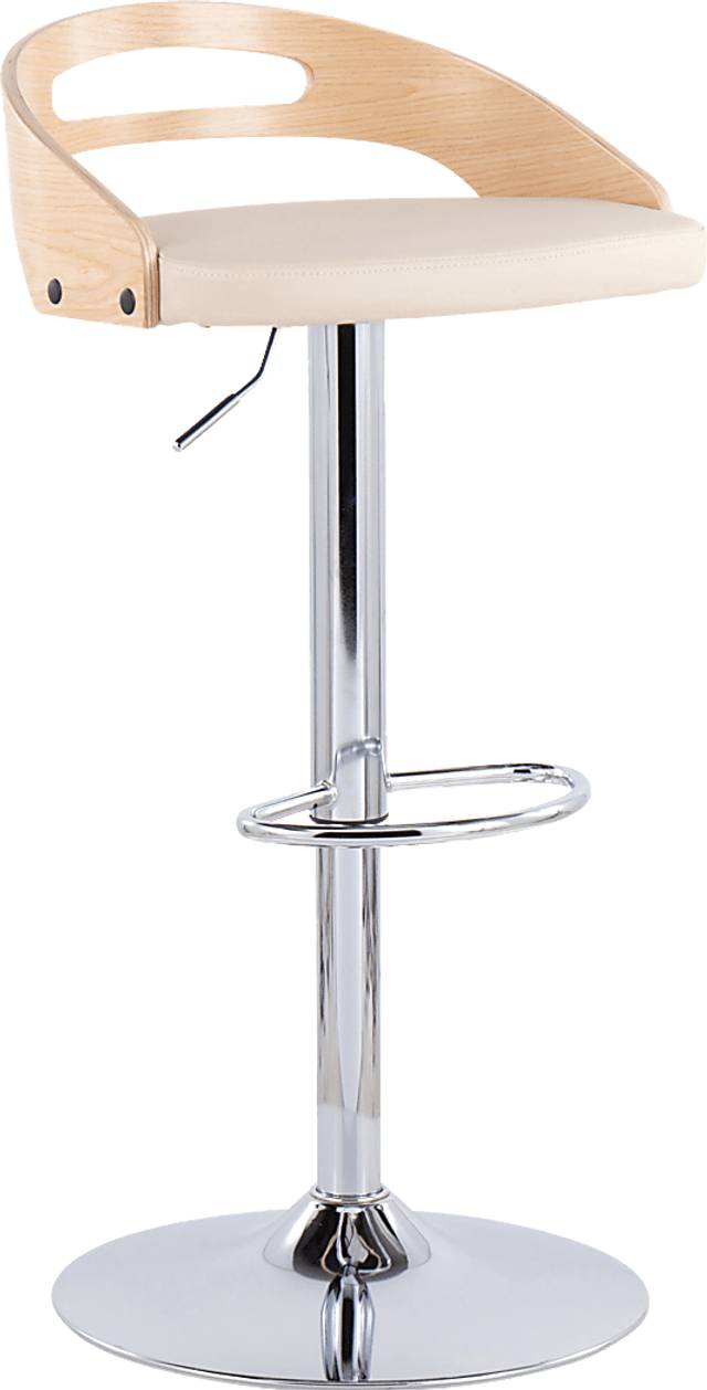 Verhaven II Cream Adjustable Barstool, Set of 3 - Thumbnail - Image 6