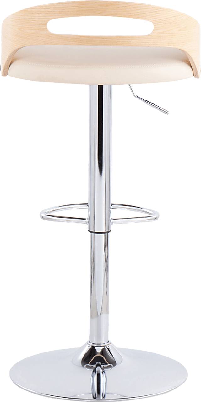 Verhaven II Cream Adjustable Barstool, Set of 3 - Thumbnail - Image 9