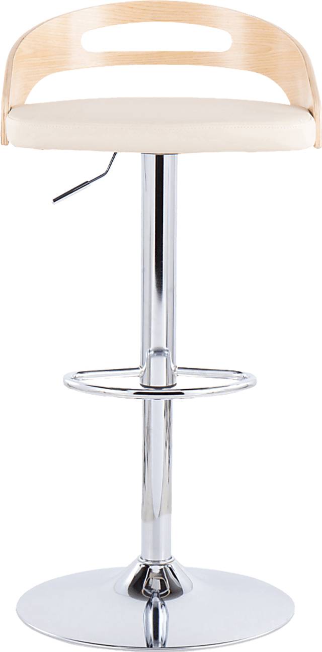 Verhaven II Cream Adjustable Barstool, Set of 3 - Thumbnail - Image 10
