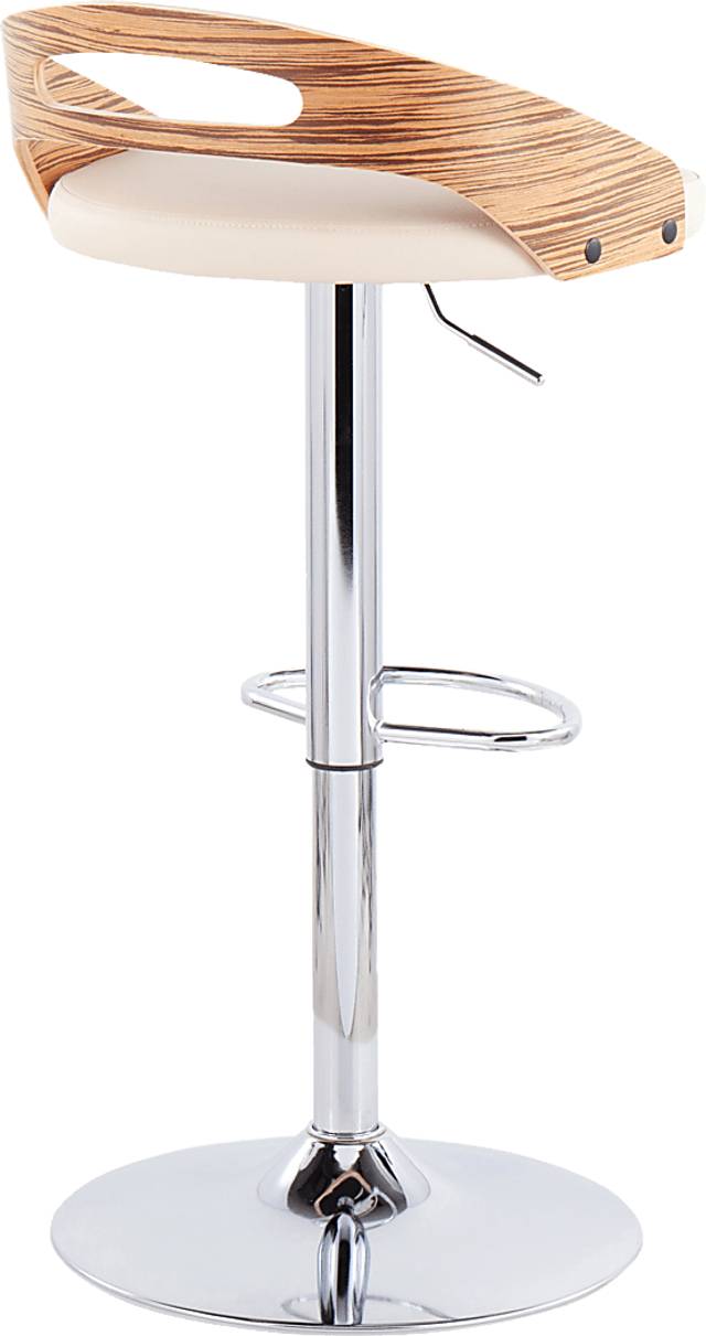 Verhaven III Cream Adjustable Barstool, Set of 2 - Thumbnail - Image 10