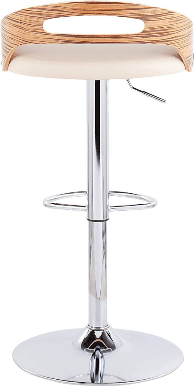 Verhaven III Cream Adjustable Barstool, Set of 2 - Thumbnail - Image 8