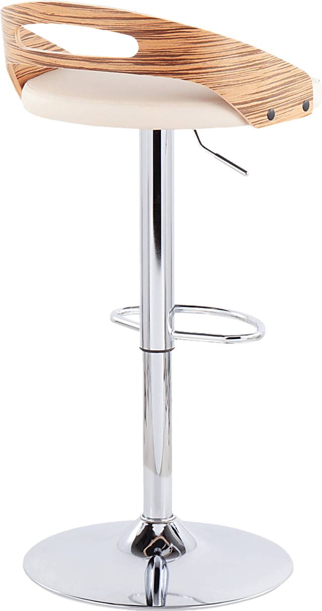 Verhaven III Cream Adjustable Barstool, Set of 3 - Thumbnail - Image 7