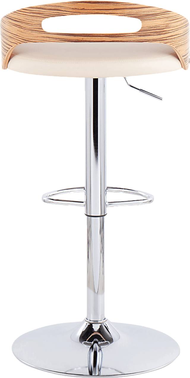Verhaven III Cream Adjustable Barstool, Set of 3 - Thumbnail - Image 8