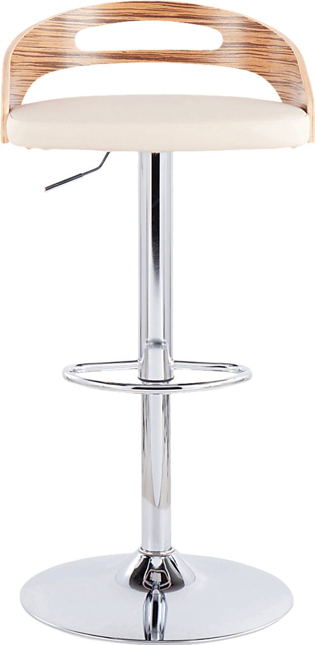 Verhaven III Cream Adjustable Barstool, Set of 3 - Thumbnail - Image 9