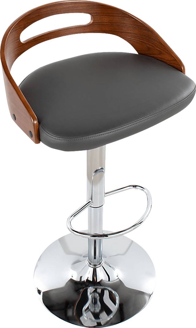 Verhaven V Gray Adjustable Barstool, Set of 3 - Thumbnail - Image 12