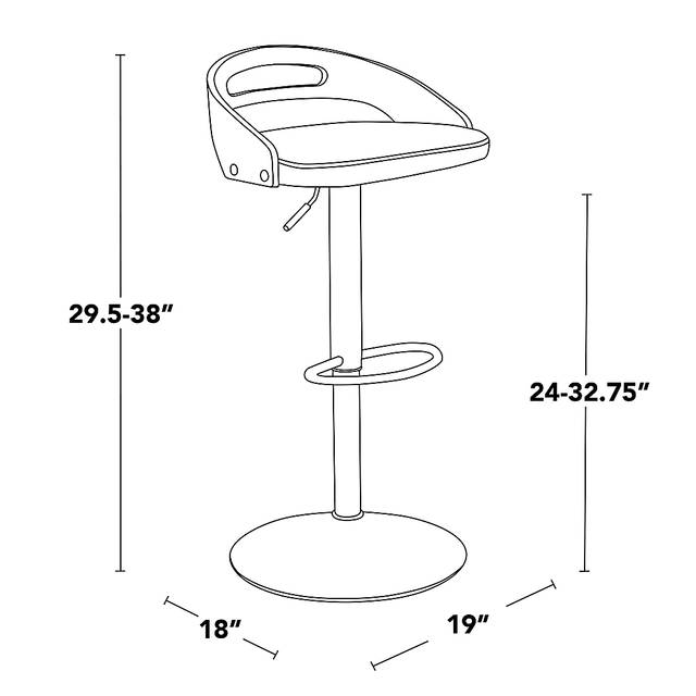 Verhaven V Gray Adjustable Barstool, Set of 3 - Thumbnail - Image 14
