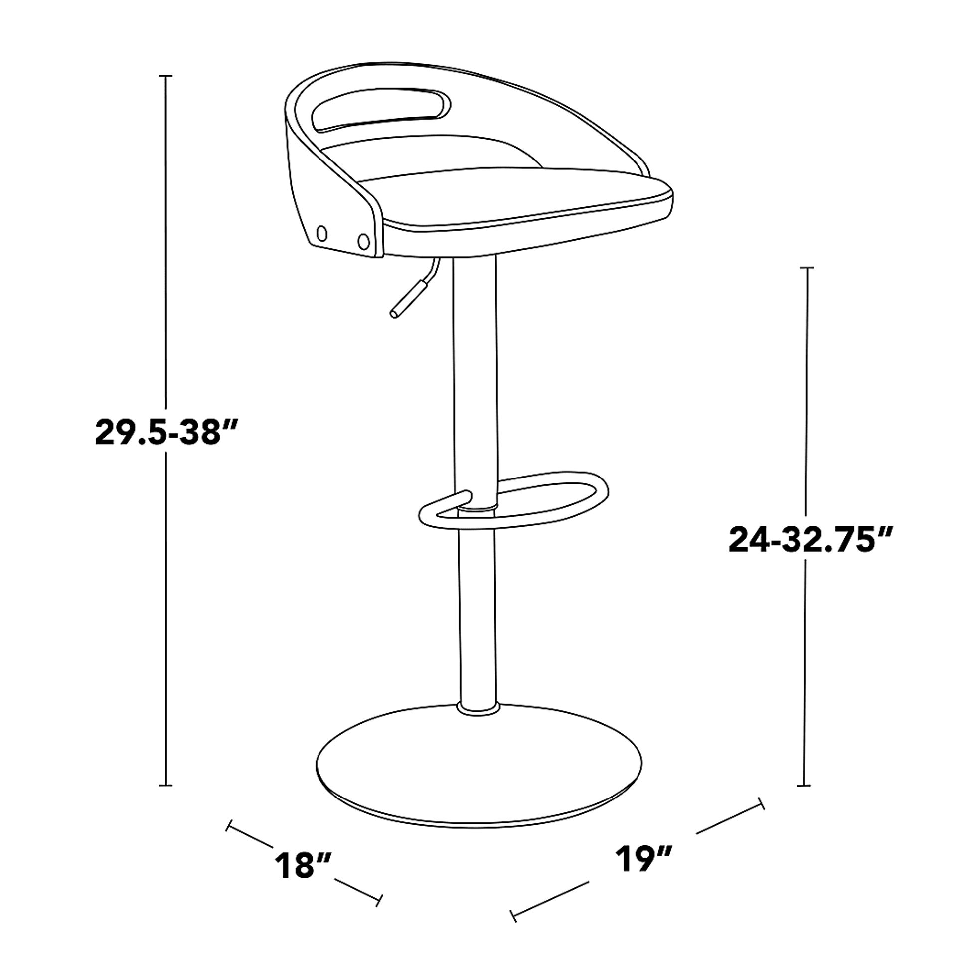 Verhaven V Gray Adjustable Barstool, Set of 3 - Image 14