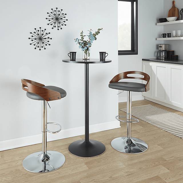 Verhaven V Gray Adjustable Barstool, Set of 3 - Thumbnail - Image 5