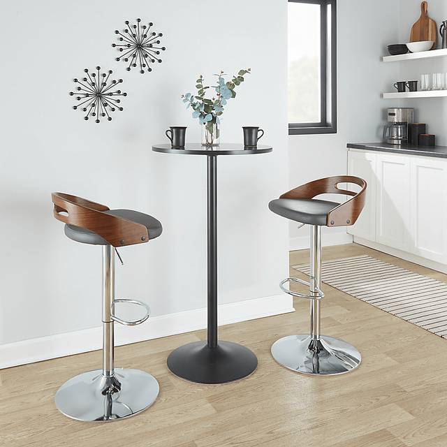Verhaven V Gray Adjustable Barstool, Set of 3 - Thumbnail - Image 6