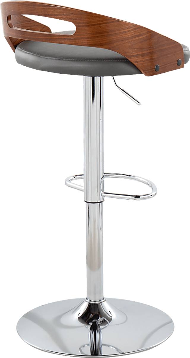 Verhaven V Gray Adjustable Barstool, Set of 3 - Thumbnail - Image 9