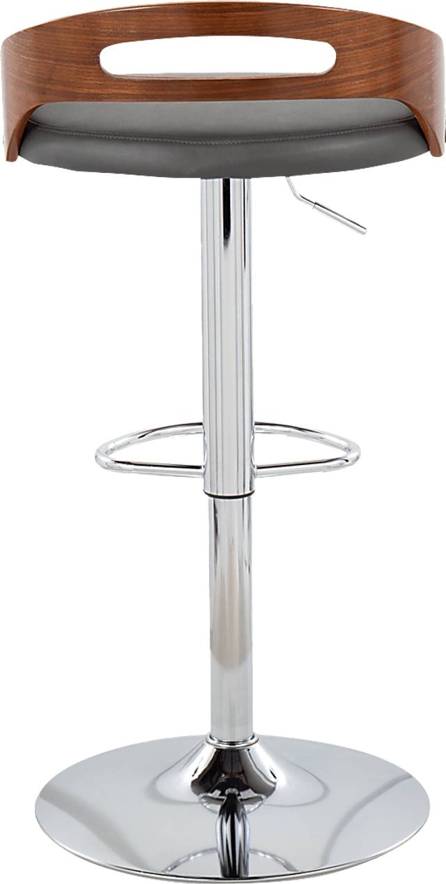 Verhaven V Gray Adjustable Barstool, Set of 3 - Thumbnail - Image 10
