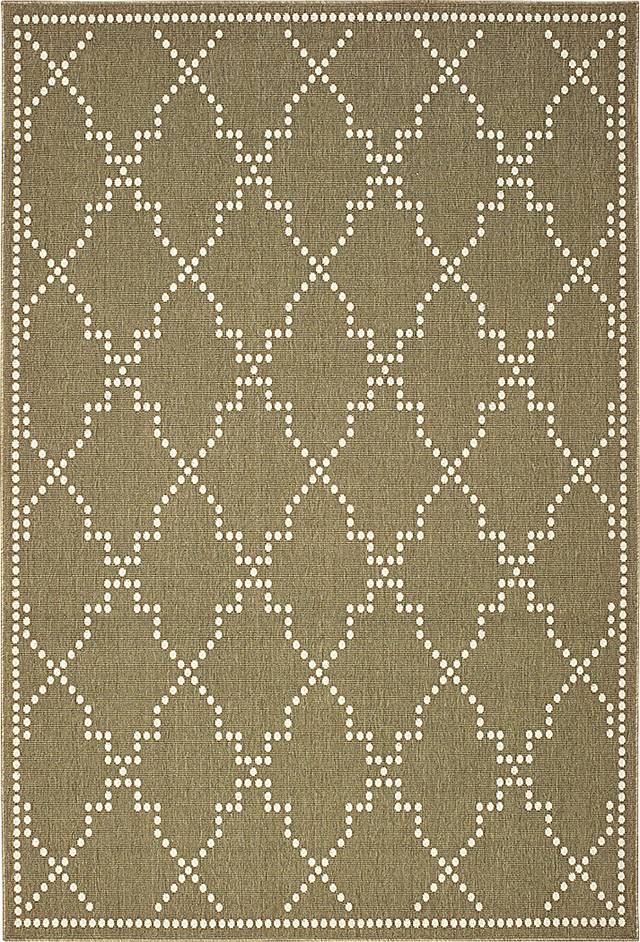 Verino Beige 7'10 x 10'10 Indoor/Outdoor Rug - Thumbnail - Image 1