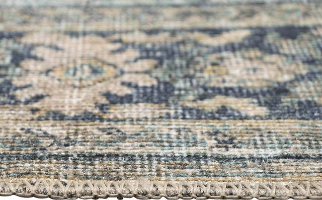 Veris Aqua 5 x 7'6 Machine Washable Rug - Thumbnail - Image 7