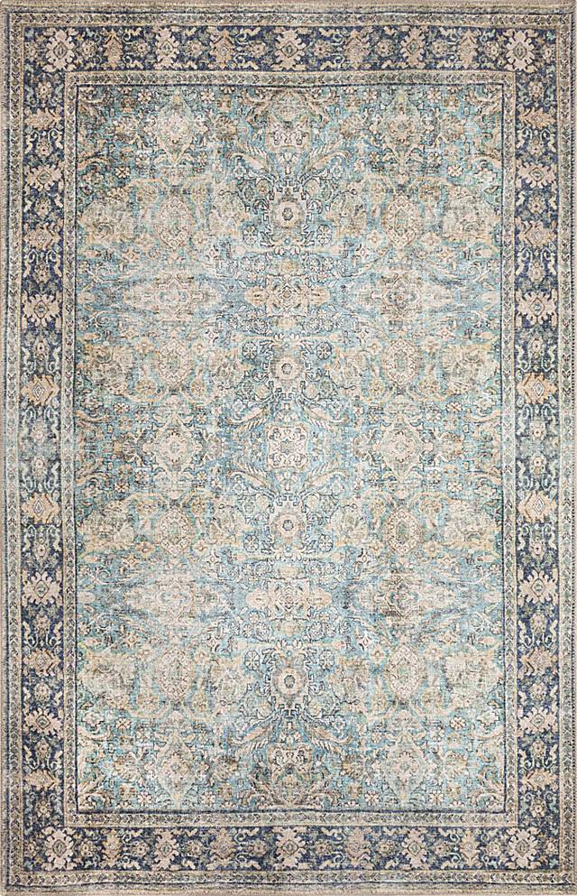 Veris Aqua 5 x 7'6 Machine Washable Rug - Thumbnail - Image 1