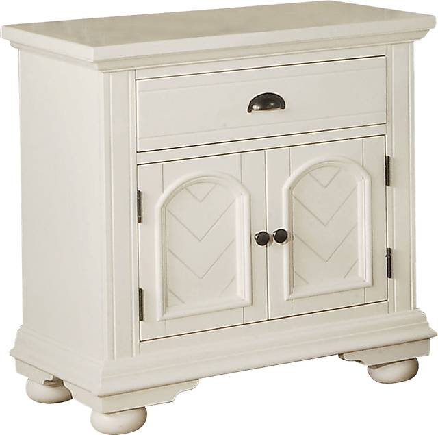 Verkler White Nightstand - Thumbnail - Image 1