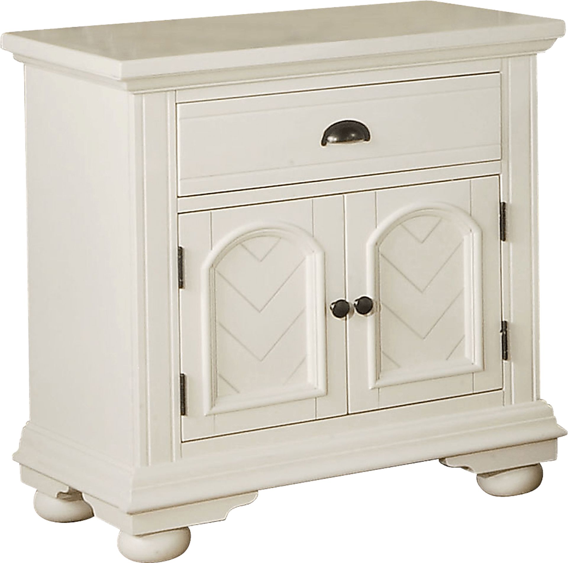 Verkler White Nightstand - Image 1