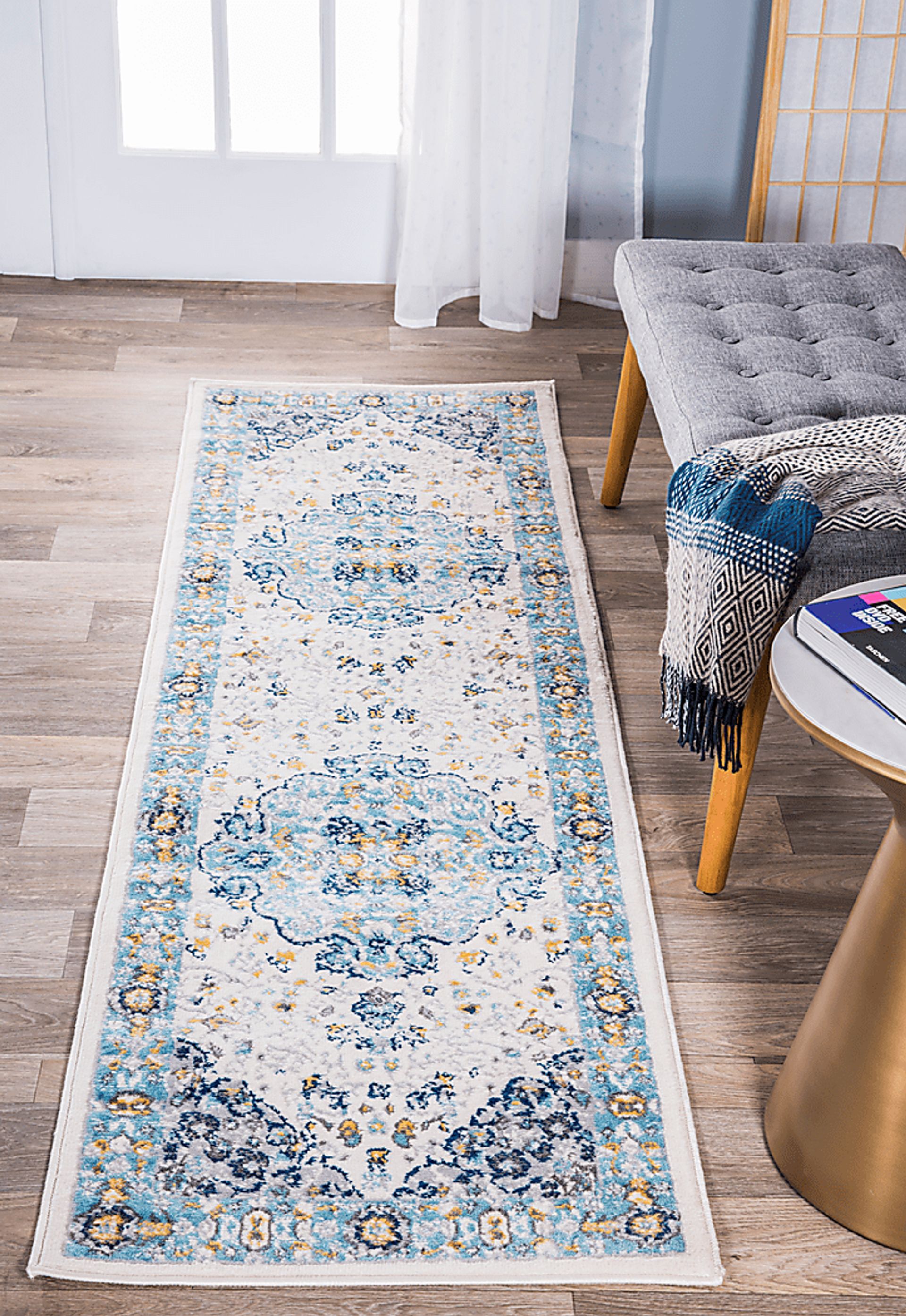 Verlee Cream 2' x 7' Runner Rug - Image 3
