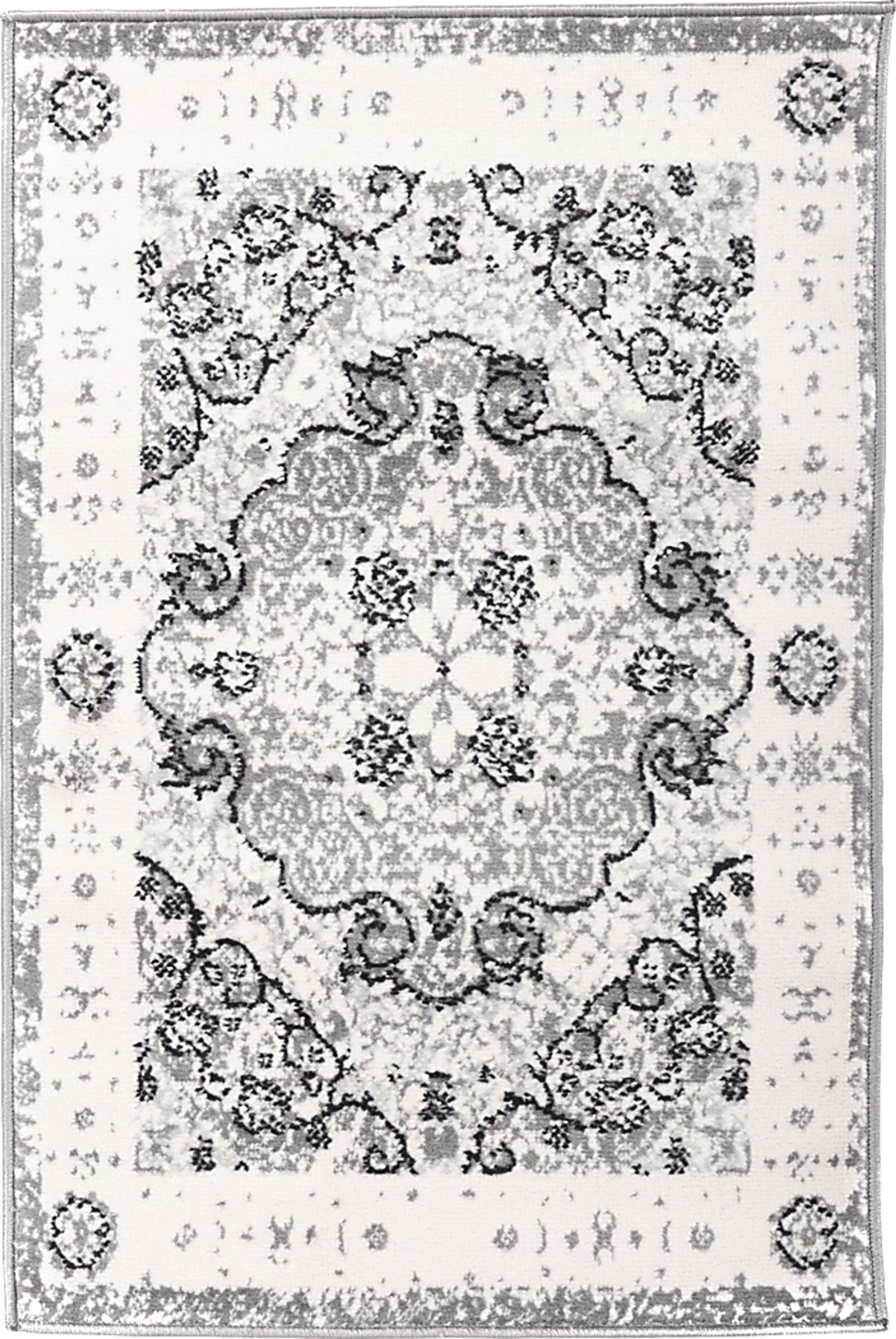 Verlee Gray 2' x 3' Rug - Image 1