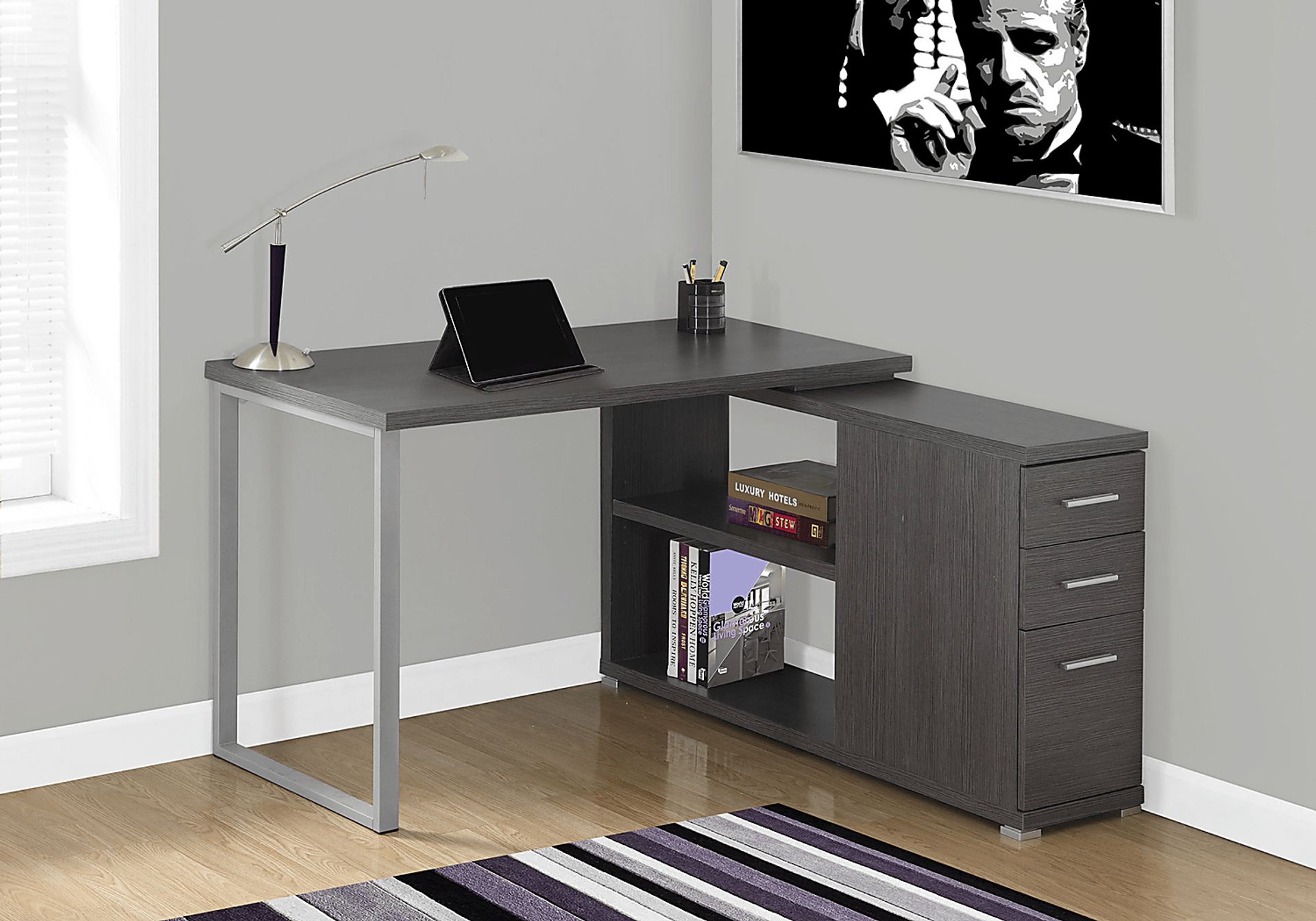 Vermilion Gray Desk - Image 2