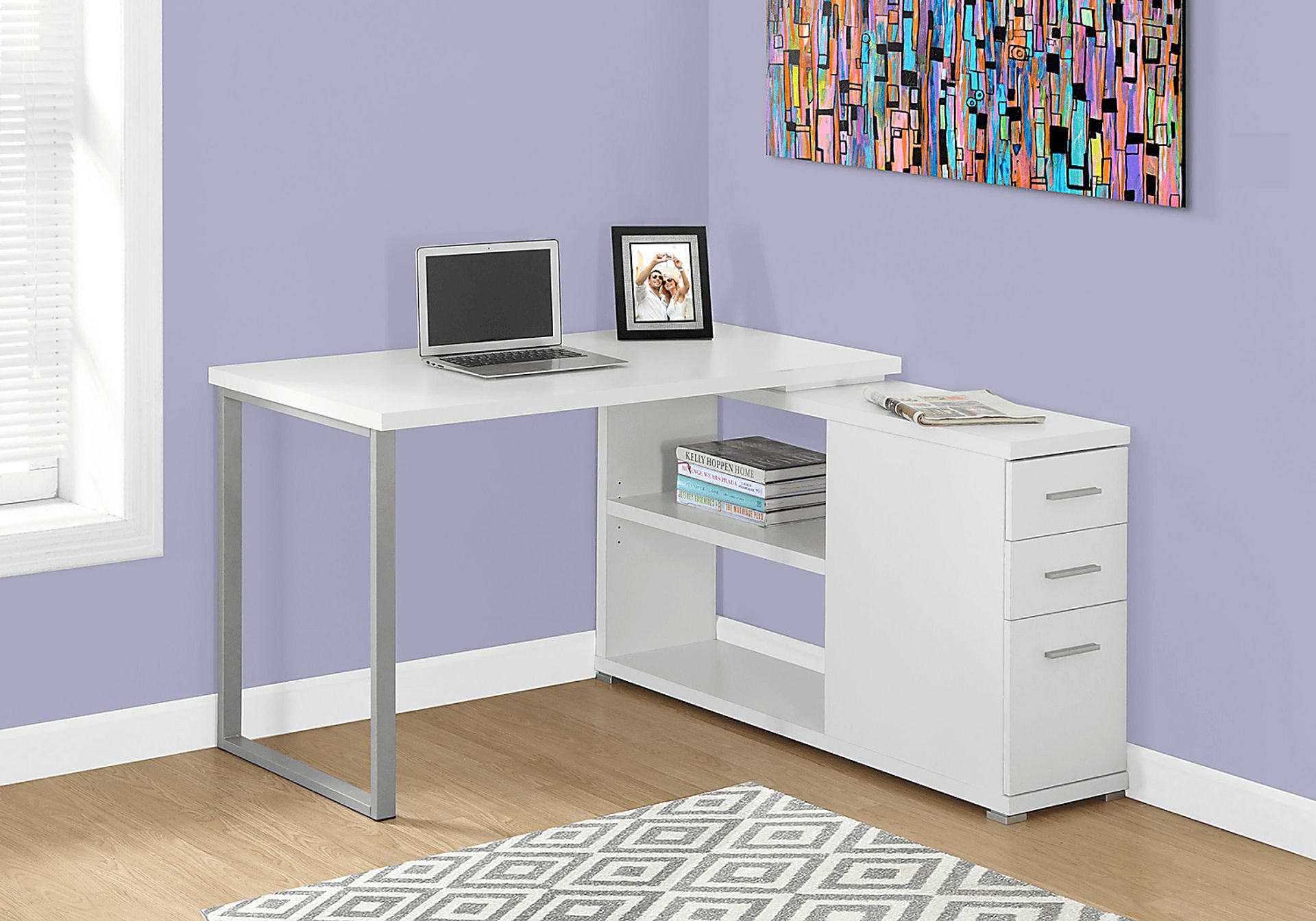 Vermilion White Desk - Image 2