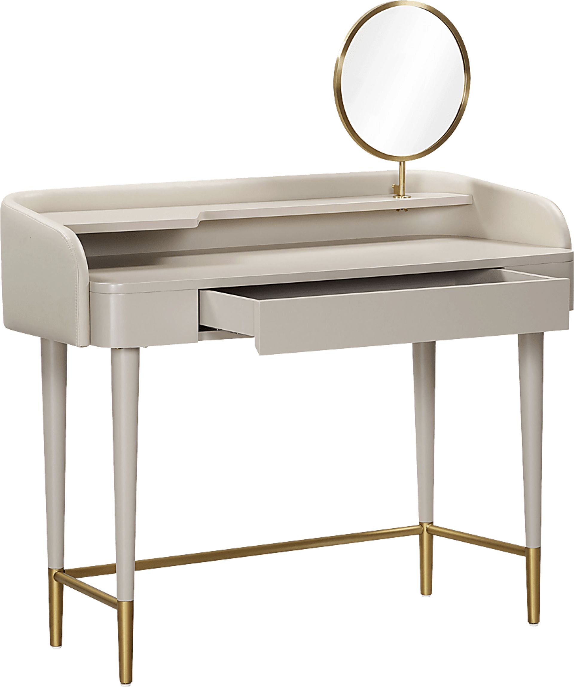 Vermilyea Taupe Vanity - Image 4