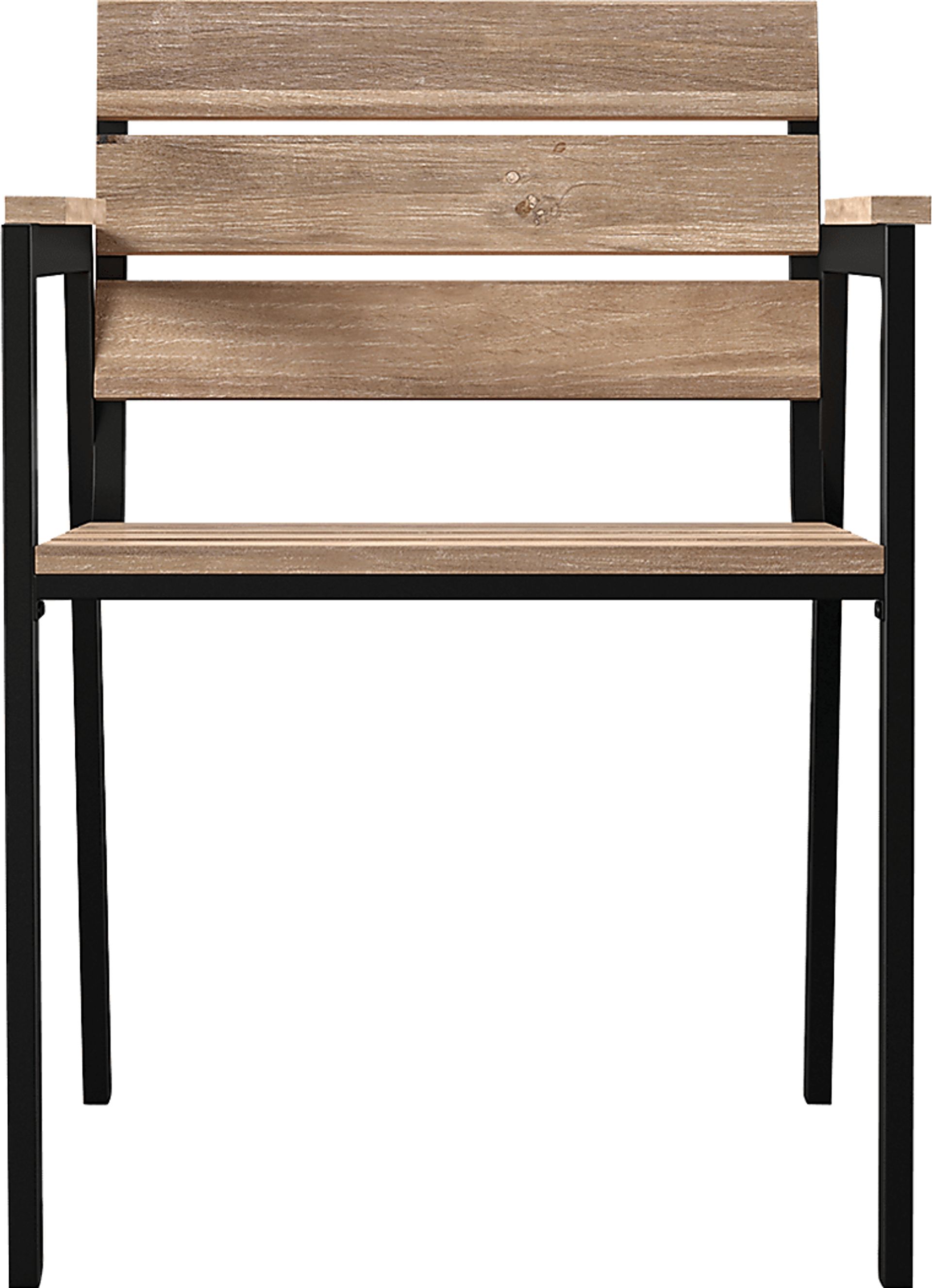 Vermissa Natural Outdoor Arm Chair, Set of 2 - Image 3