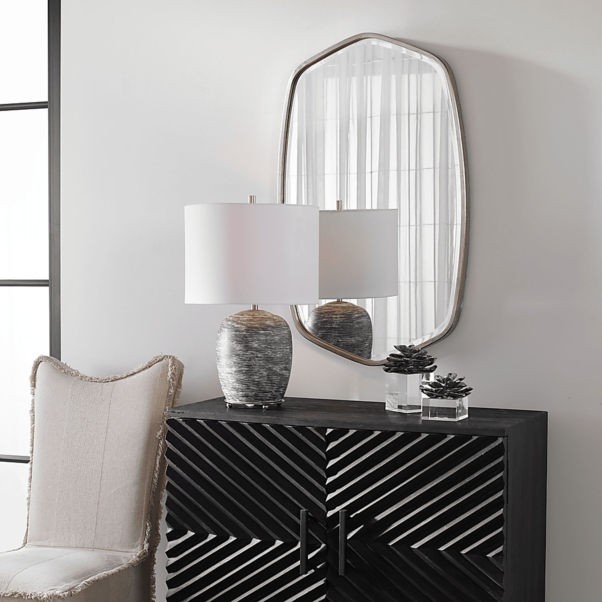 Vernadean Silver Mirror - Image 6