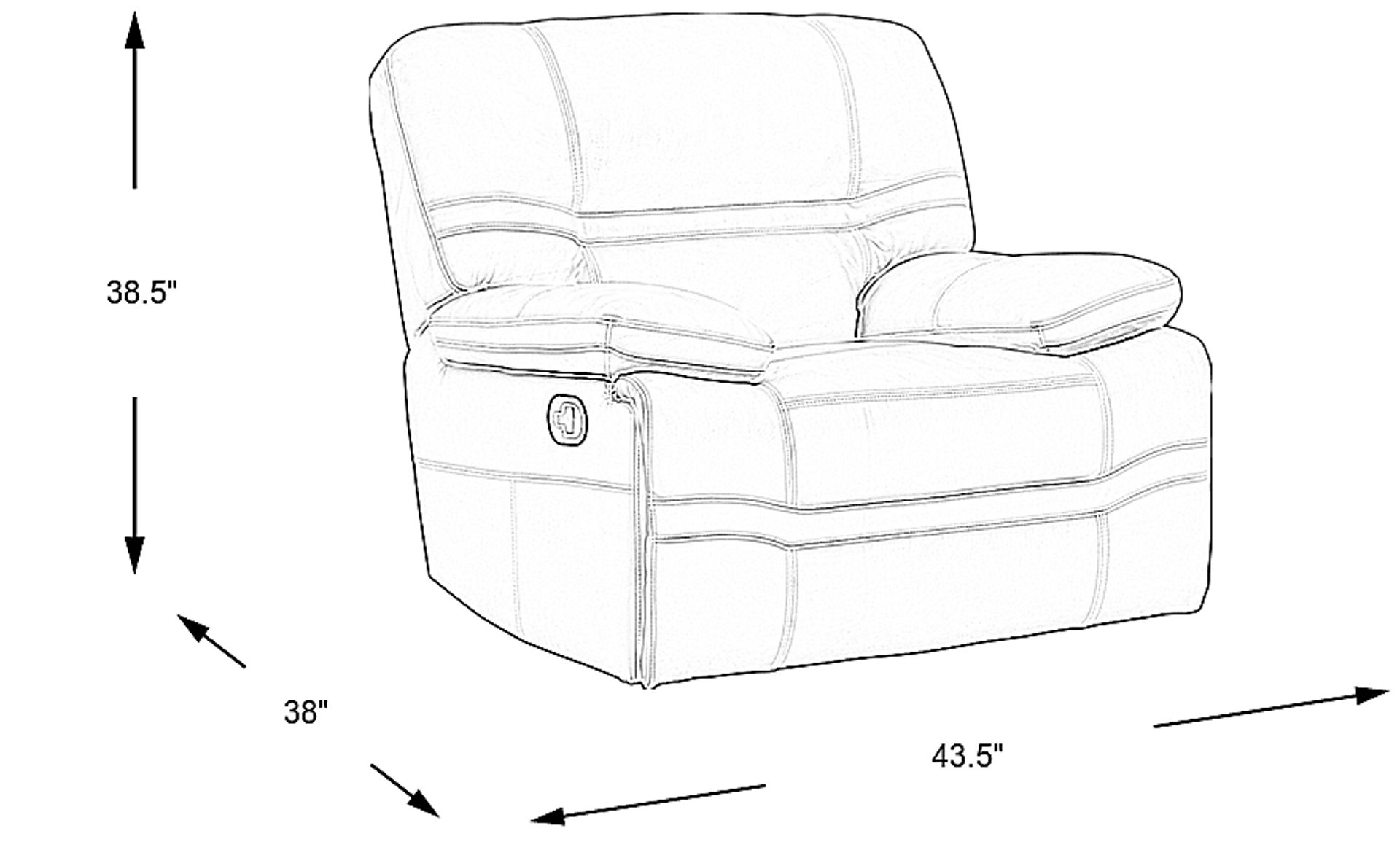 Dimension Image. Please refer to the Dimension Tab on this page for dimension details.