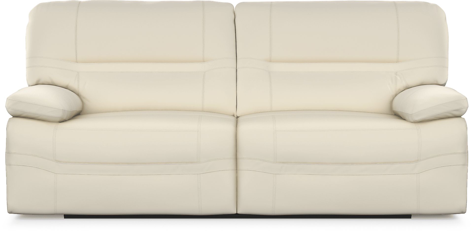Vernazza Beige Leather Power Reclining Sofa - Image 1