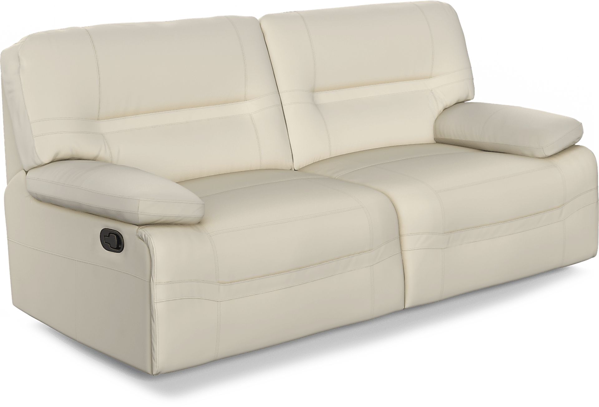 Vernazza Lane Beige Leather 5 Pc Living Room with Reclining Sofa - Image 3
