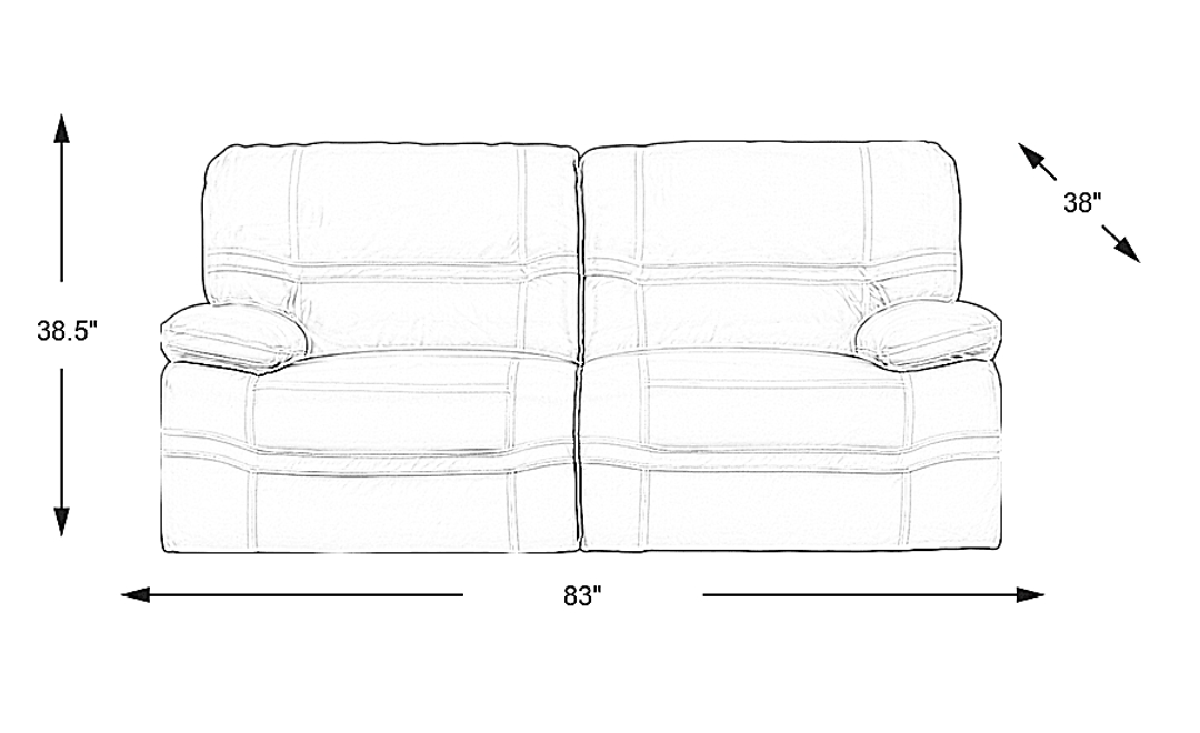 Vernazza Lane Leather Non-Power Reclining Sofa