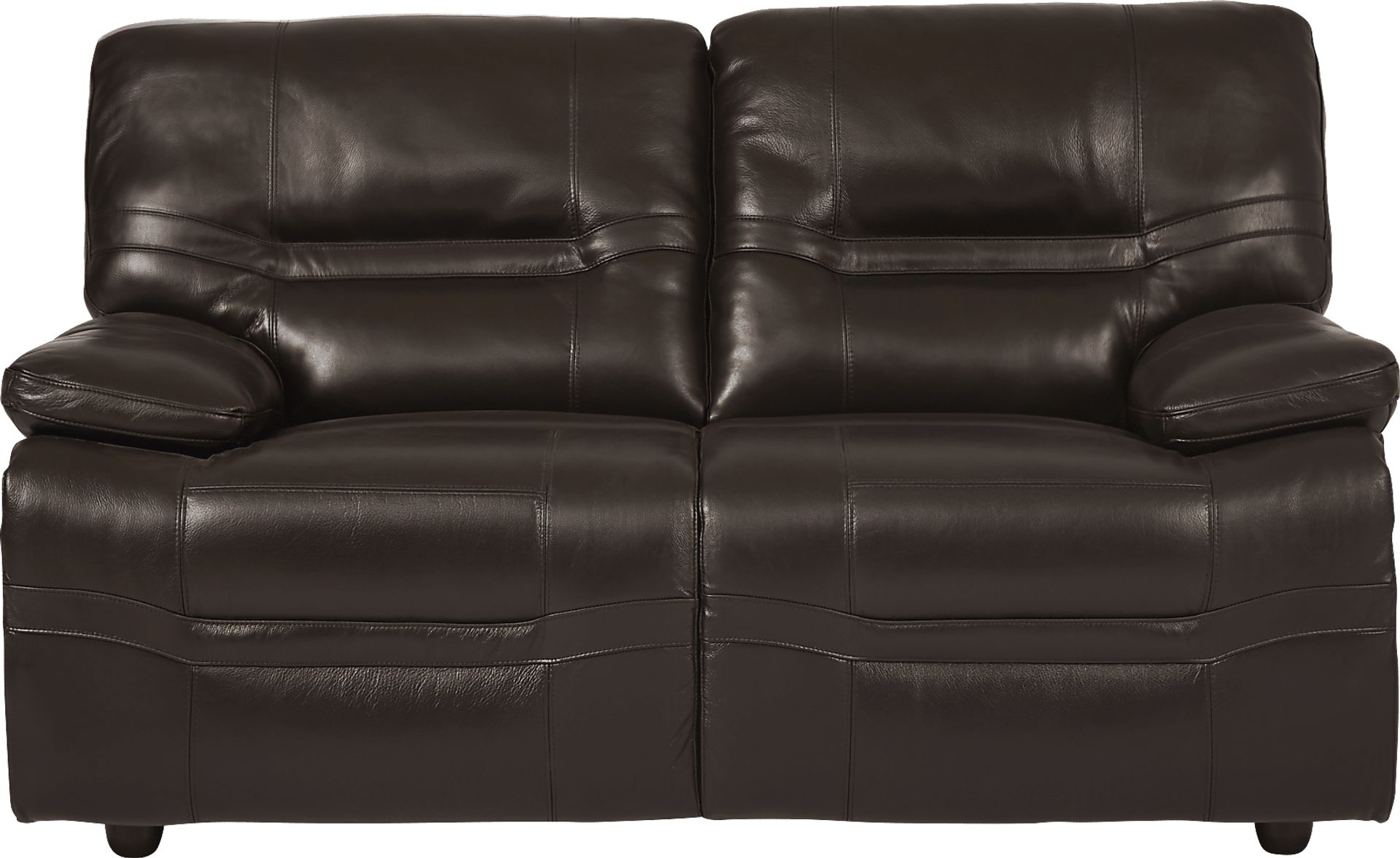 Vernazza Chocolate Leather 5 Pc Living Room with Reclining Sofa - Image 4