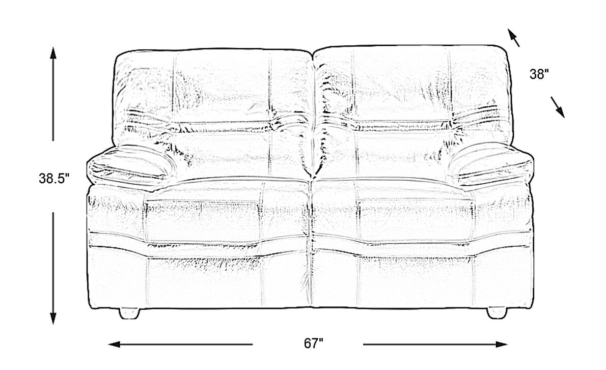 Vernazza Lane Chocolate Leather Loveseat Rooms To Go