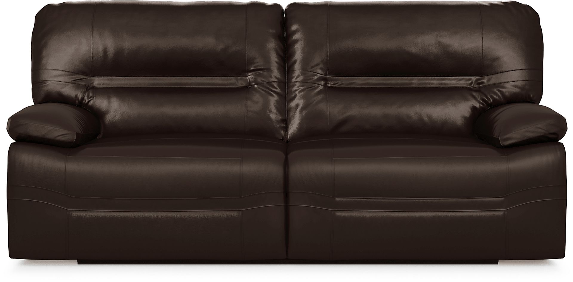 Vernazza Chocolate Leather Power Reclining Sofa - Image 1