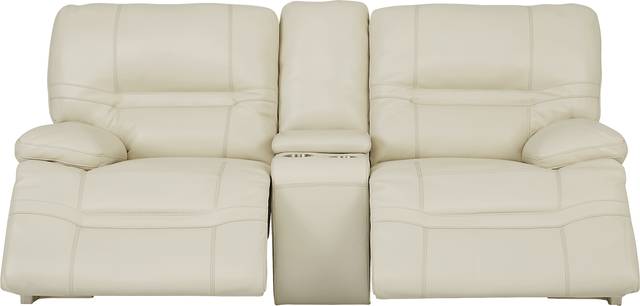 Vernazza Lane Beige Leather 5 Pc Reclining Living Room - Thumbnail - Image 3