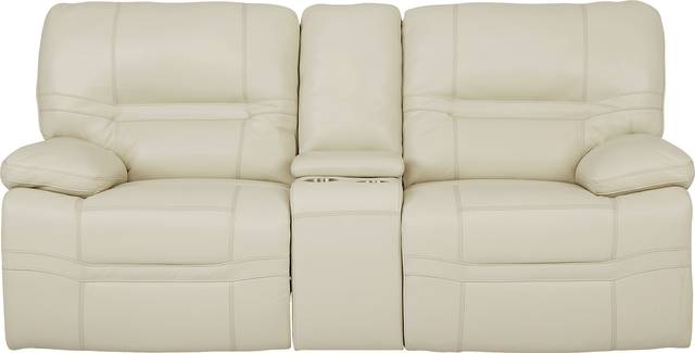 Vernazza Lane Beige Leather 5 Pc Reclining Living Room - Thumbnail - Image 2