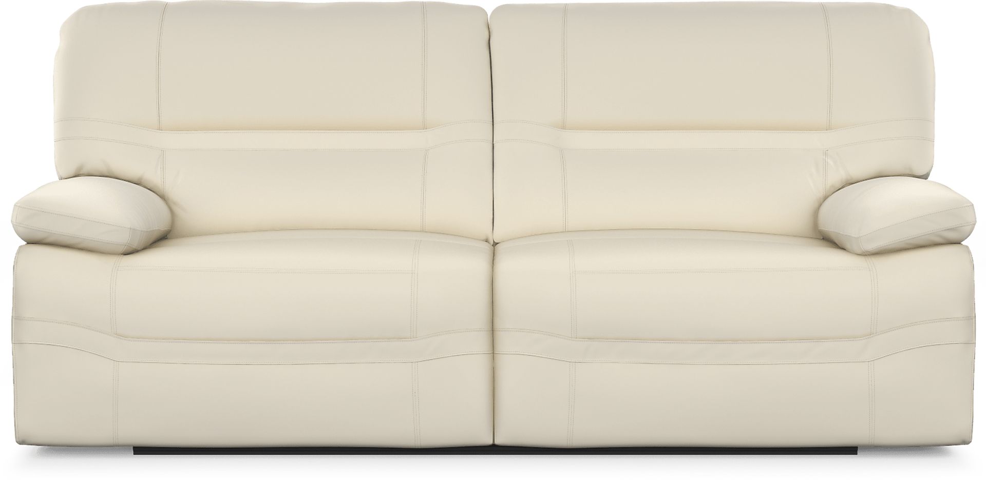 Vernazza Lane Beige Leather Power Reclining Sofa - Image 1