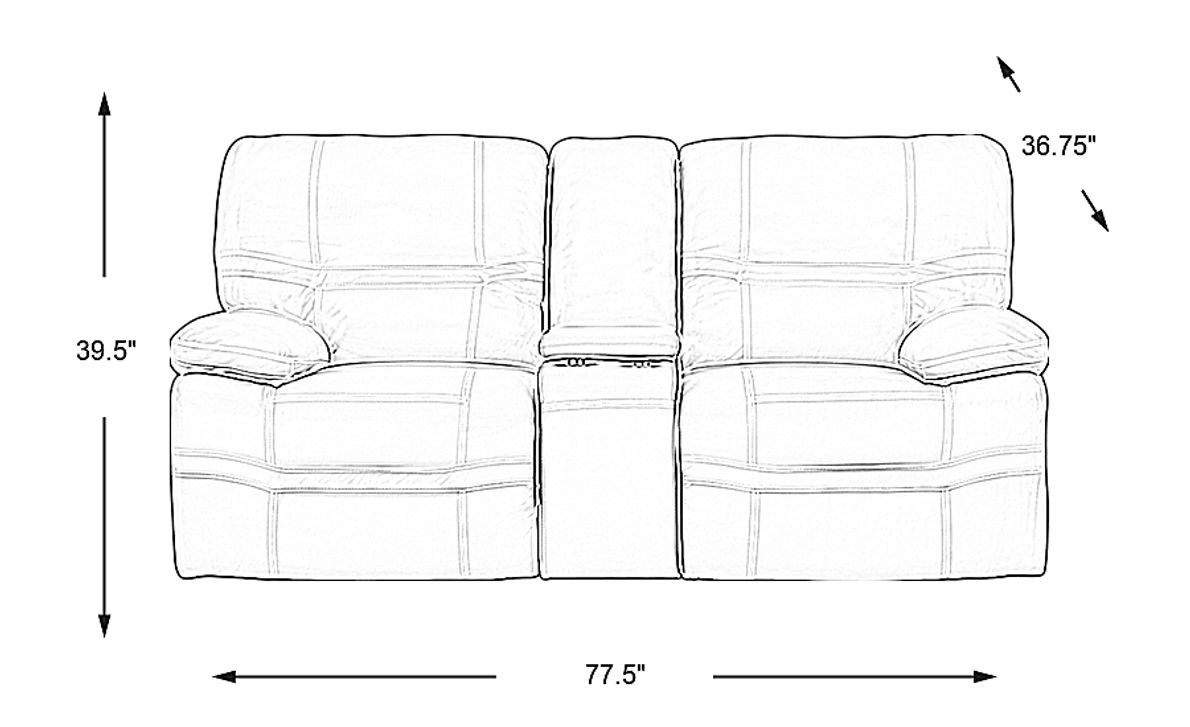Vernazza Lane Beige Leather Reclining Console Loveseat Rooms To Go