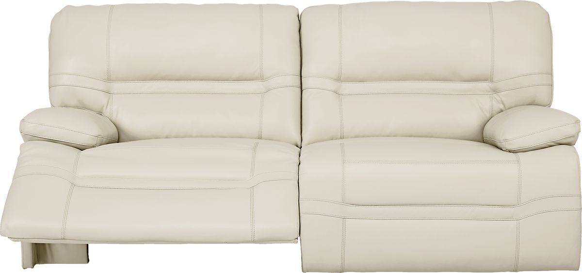 Vernazza Lane 5 Pc Beige Leather Power Reclining Living Room Set With ...