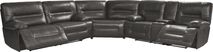Vernazza Lane Leather 3 Pc Non-Power Reclining Sectional