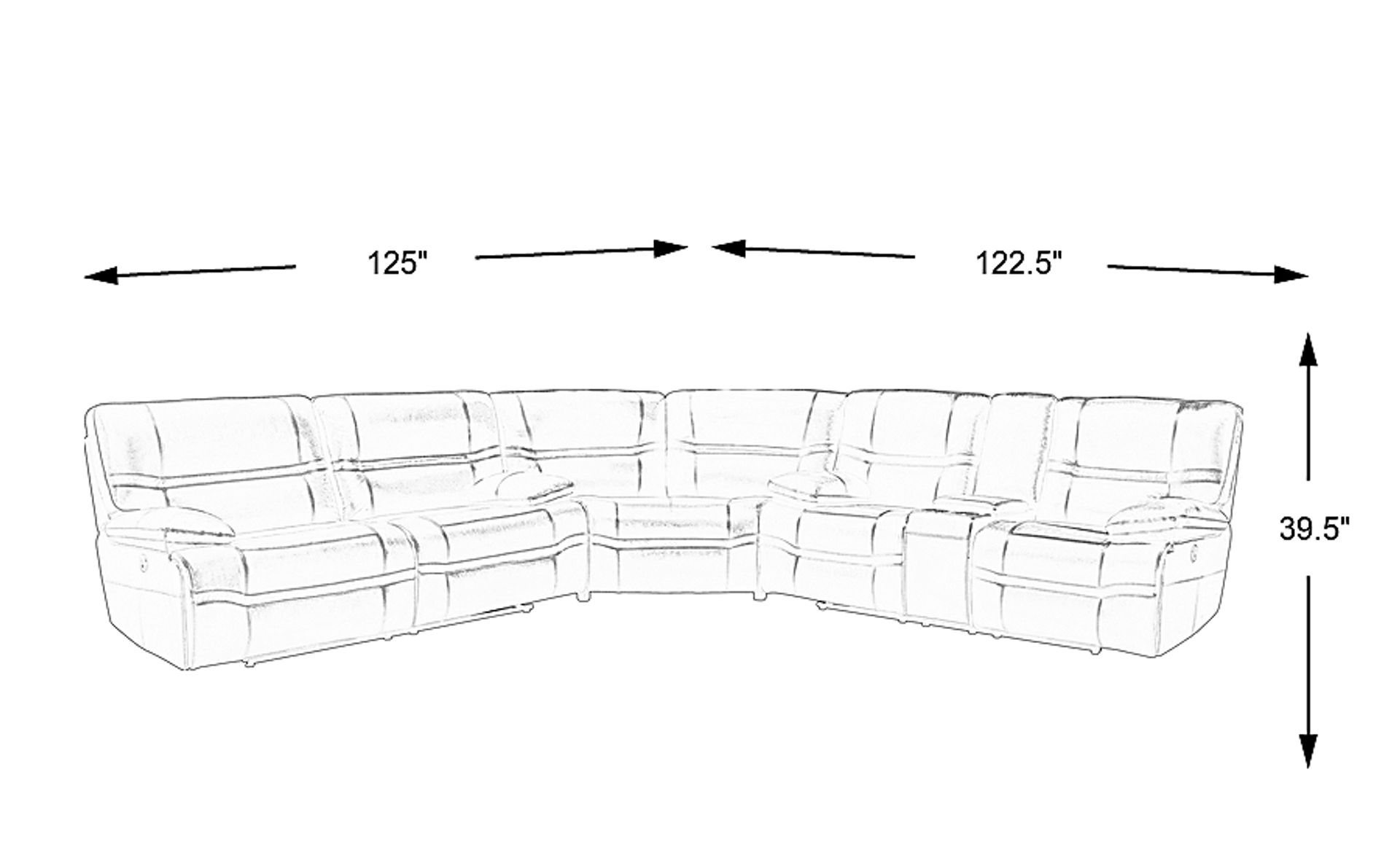 Dimension Image. Please refer to the Dimension Tab on this page for dimension details.