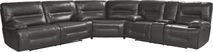 Vernazza Lane Leather 3 Pc Power Reclining Sectional