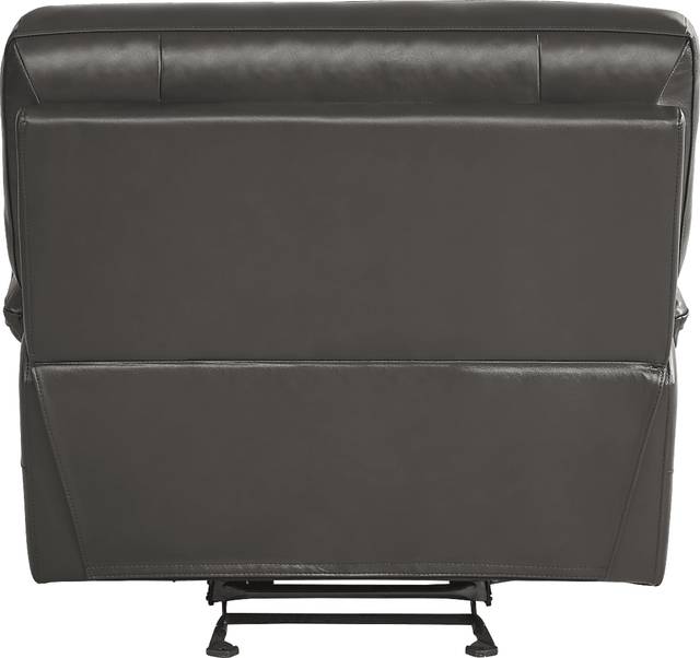 Vernazza Lane Chocolate Leather Glider Recliner - Thumbnail - Image 4