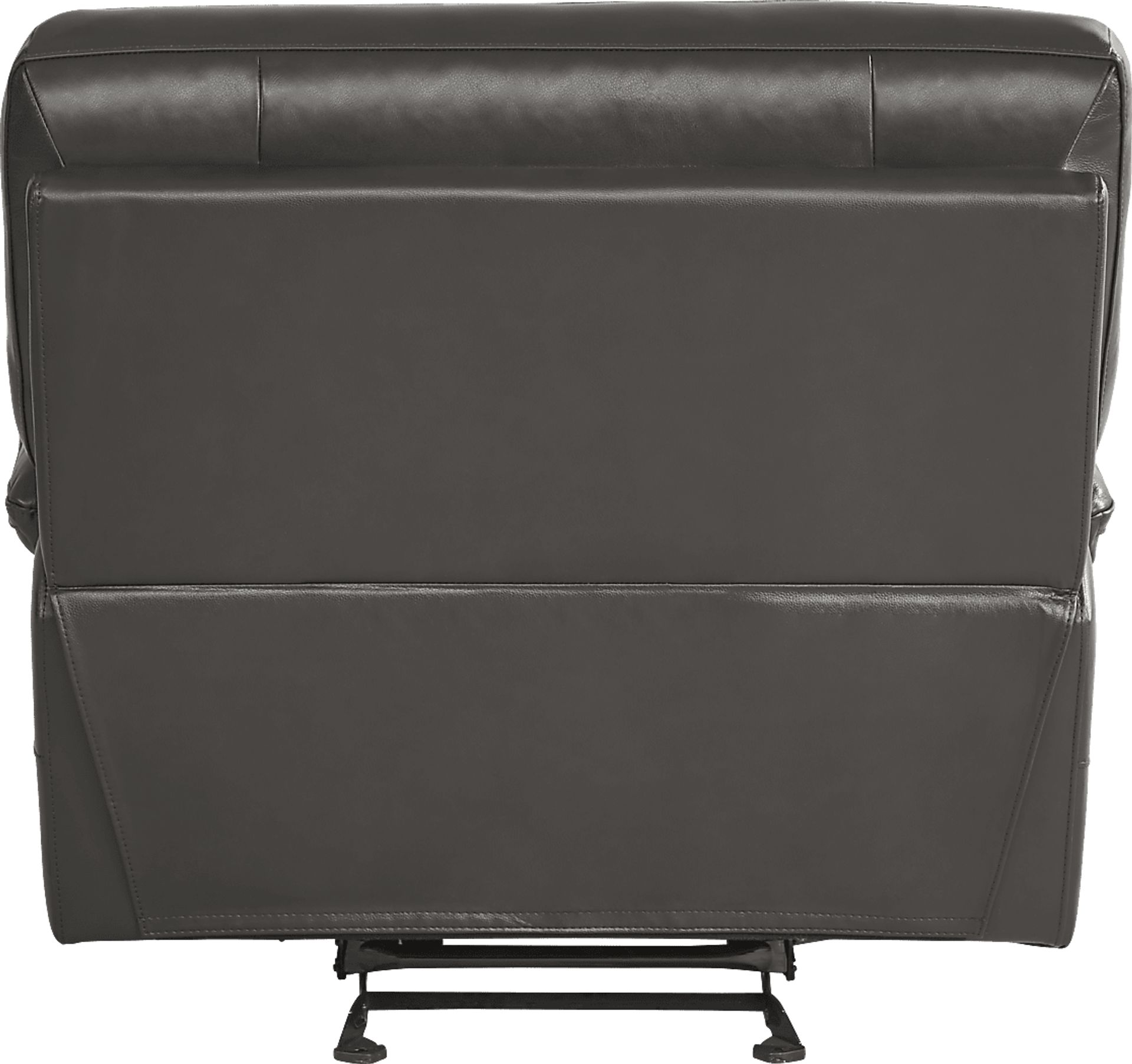 Vernazza Lane Chocolate Leather Glider Recliner - Image 4