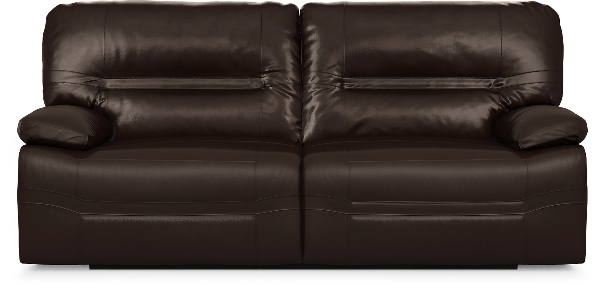 Vernazza Lane Chocolate Leather Power Reclining Sofa - Image 1