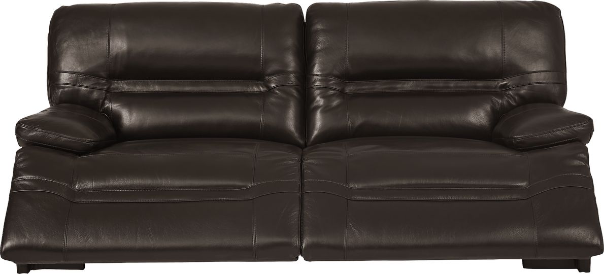 Vernazza Lane Chocolate Leather Reclining Sofa Rooms To Go