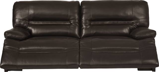 Vernazza Lane Chocolate Leather Reclining Sofa - Thumbnail - Image 3