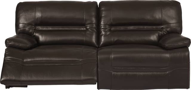 Vernazza Lane Chocolate Leather Reclining Sofa - Thumbnail - Image 4